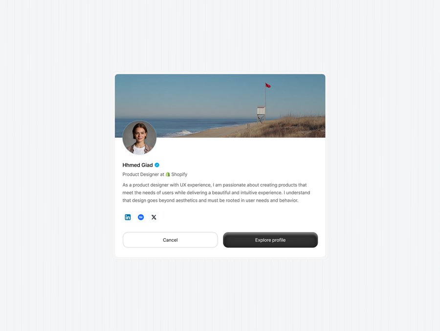 Profile Card design